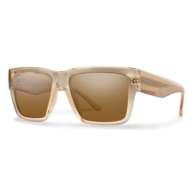 Smith Optics Lineup Sunglasses - Champagne Crystal / ChromaPop Polarized Brown