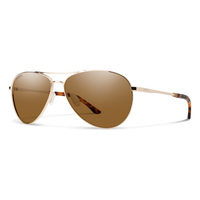 Smith Optics Langley 2 Sunglasses - Gold / ChromaPop Polarized Brown