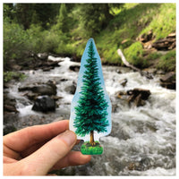 Chilling On A Fir Tree Sticker