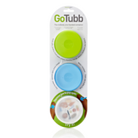 Gotubb 3 Pack Reusable Storage Travel Container Clear Green Blue Medium