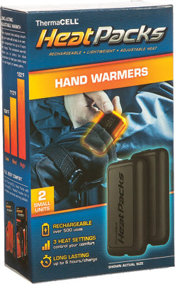 Thermacell Heat Packs Rechargeable Hand Warmers — 2 Pack
