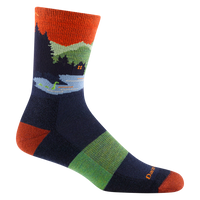 Mens 5014 Close Encounters Micro Crew Midweight With Cushion - Eclipse