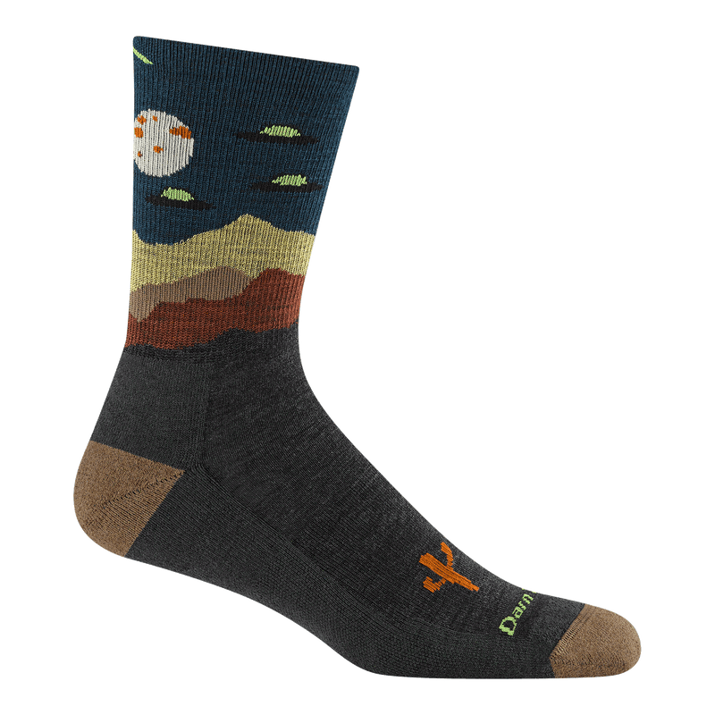5051 Mens Spaced Out Micro Crew Lightweight Hiking Socks - Charcoal