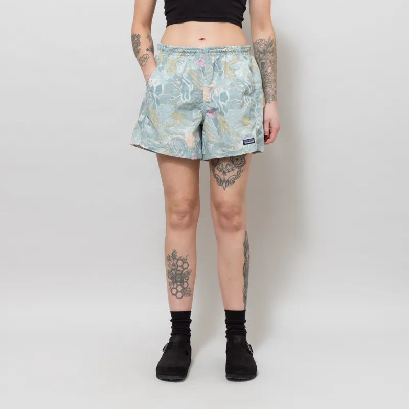 Womens Baggies Shorts 5 In - Moon Tripper: Virtually Blue