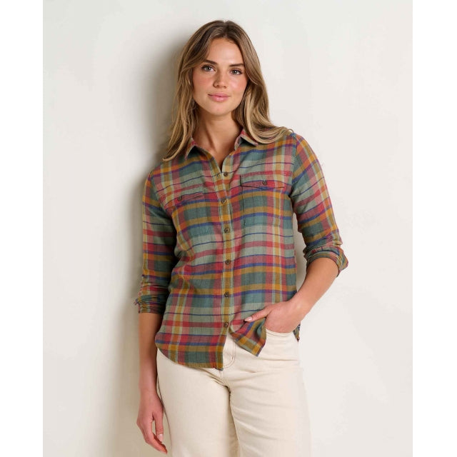Toad&Co Women's Re-Form Flannel LS Shirt - Yucca Madras