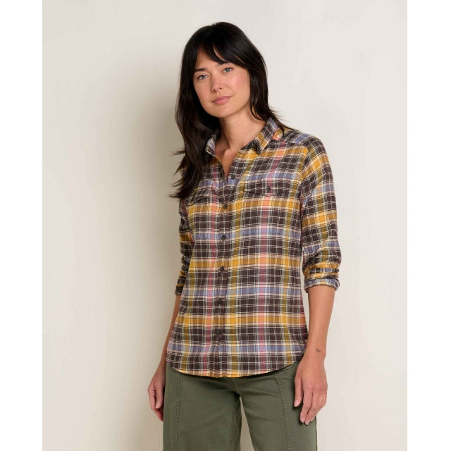 Toad&Co Women's Re-Form Flannel LS Shirt - Chestnut Check