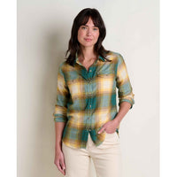 Toad&Co Women's Re-Form Flannel LS Shirt - Atlantic Ombre