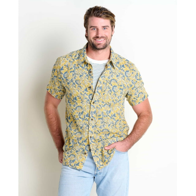 Toad&Co Men's Salton Short Sleeve Shirt (Clearance) - Mantis Kalamkari Print