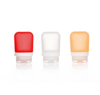 GoToob+ 3-Pack Refillable Silicone Travel Bottles: Ocean / Small