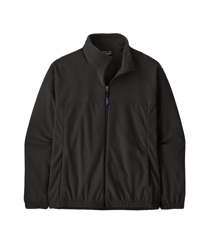 Patagonia Men's Textured Fleece Jacket - Black