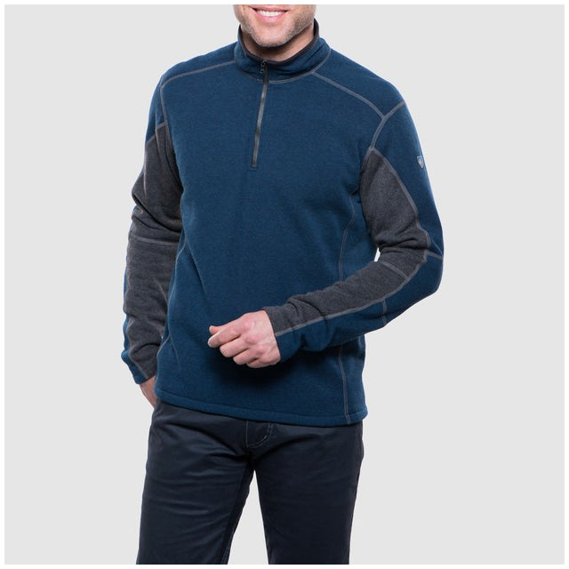 Kuhl Men's Revel 1/4 Zip - Mutiny Blue/Steel