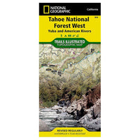 Tahoe National Forest West Map Yuba And American Rivers