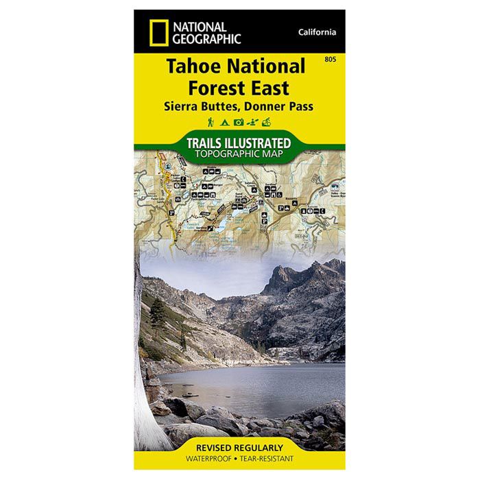 Tahoe National Forest East Map Sierra Buttes Donner Pass