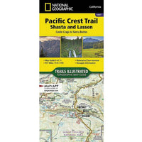 Pacific Crest Trail Shasta And Lassen Map Castle Crags To Sierra Buttes