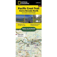 Pacific Crest Trail Sierra Nevada North Map Sierra Buttes To Devil S Postpile