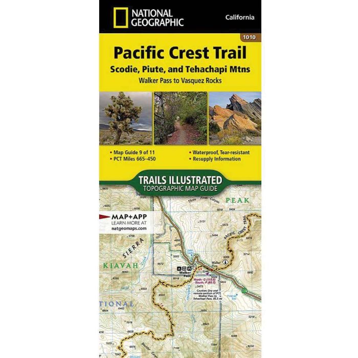 Pacific Crest Trail Scodie Piute And Tehachapi Mountains Map Walker Pass To Vasquez Rocks