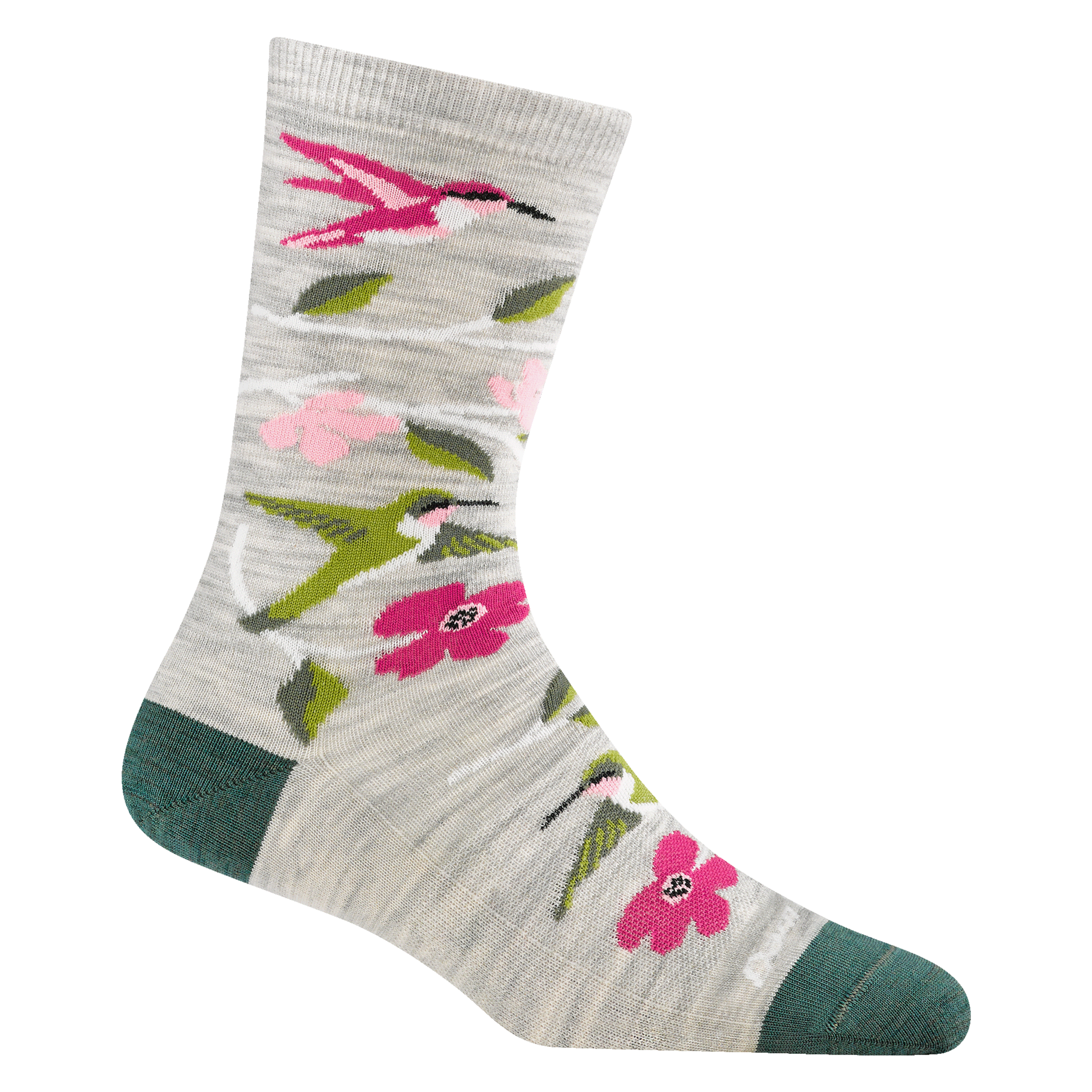 6121 Womens Birds Of A Feather Crew Lightweight Lifestyle Sock - Ash