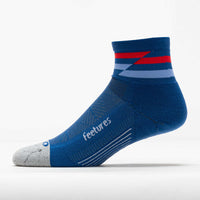 Elite Light Cushion Quarter Socks - Blue Track