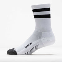 Elite Light Cushion Mini Crew Socks - White High Top Stripe