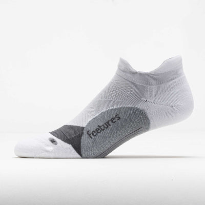 Elite Light Cushion No Show Tab Socks - White