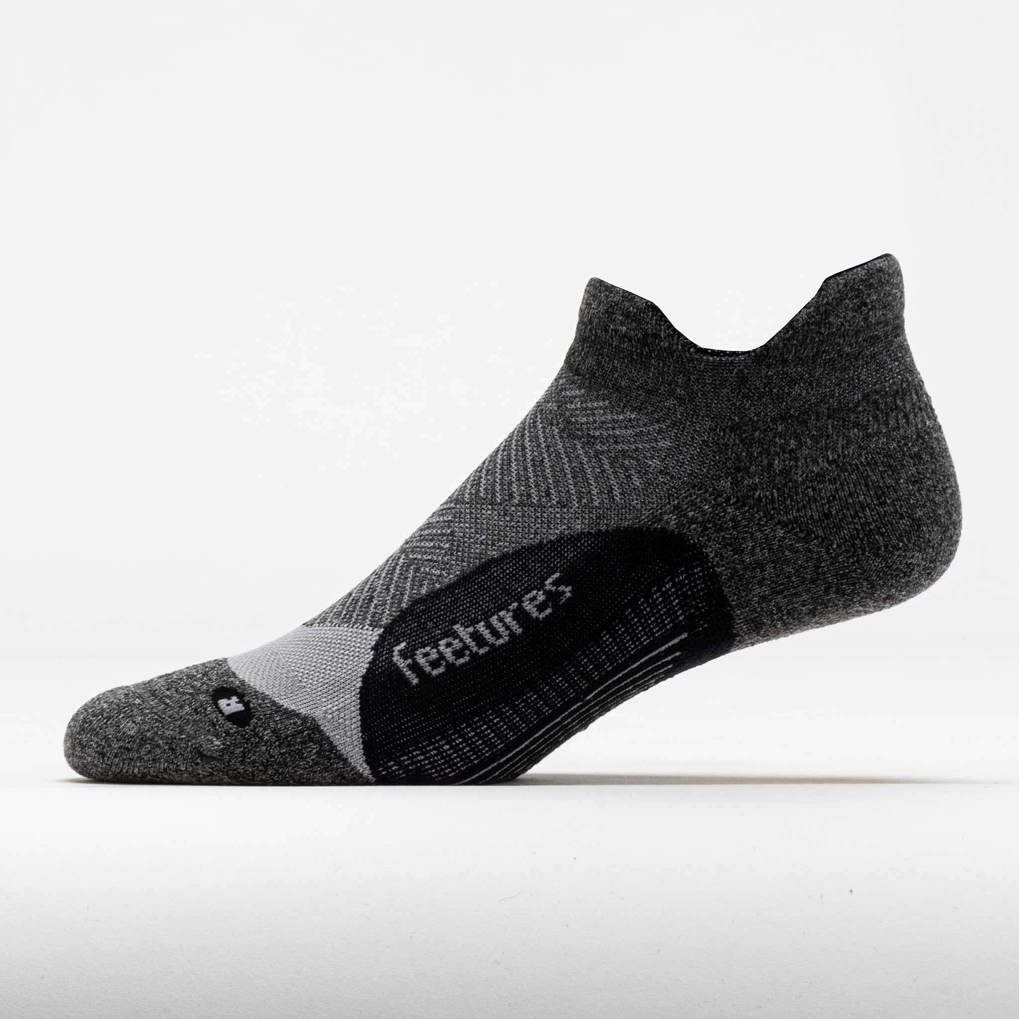 Elite Light Cushion No Show Tab Socks - Black