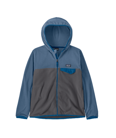 Patagonia Kids' Micro D Snap-T Jacket - Forge Grey w/Utility Blue