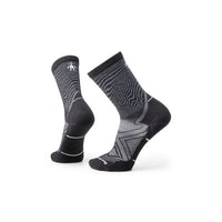 Smartwool Trail Run Targeted Cushion Crew Socks - Black-White