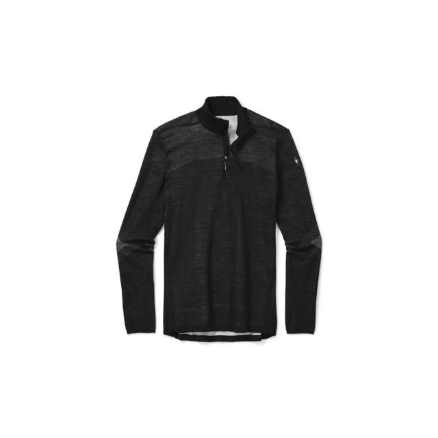 Smartwool Men's Intraknit Thermal Merino Base Layer 1/2 Zip - Black-White