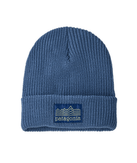 Patagonia Kid's Logo Beanie - Strata Stencil: Barnacle Blue