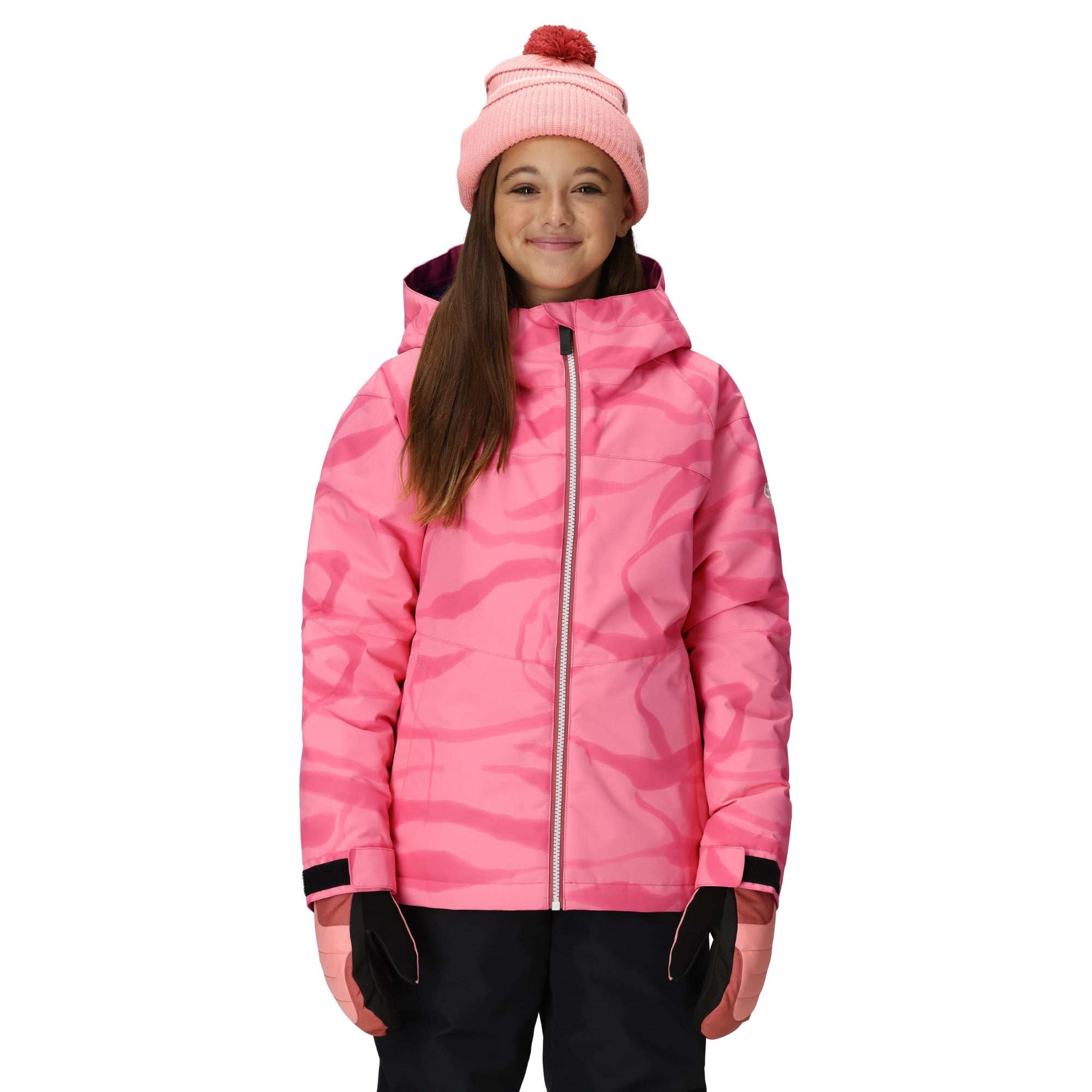 Girls Athena Insulated Jacket - GERANIUM PINK VAPORS