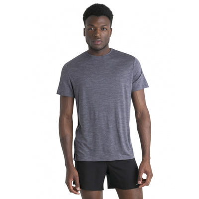 Icebreaker Men Merino Blend 125 Cool-Lite Sphere SS Tee - Midnight Navy Heather