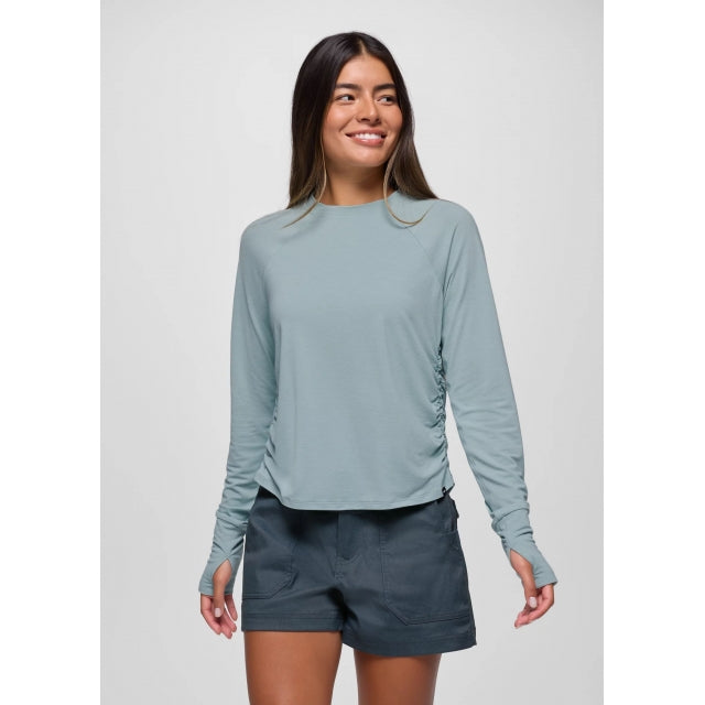 Prana Women's Sol Searcher Long Sleeve Crew - Saltwater