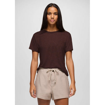 Prana Women's Cozy Up SS Crew - Mocha