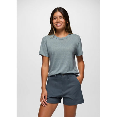 Prana Women's Cozy Up SS Crew - Saltwater
