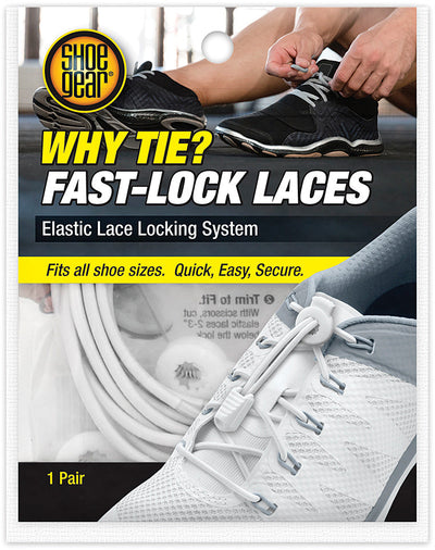 Why Tie Fast Lock Laces - White
