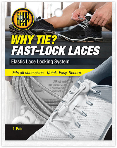 Why Tie Fast Lock Laces - Gray