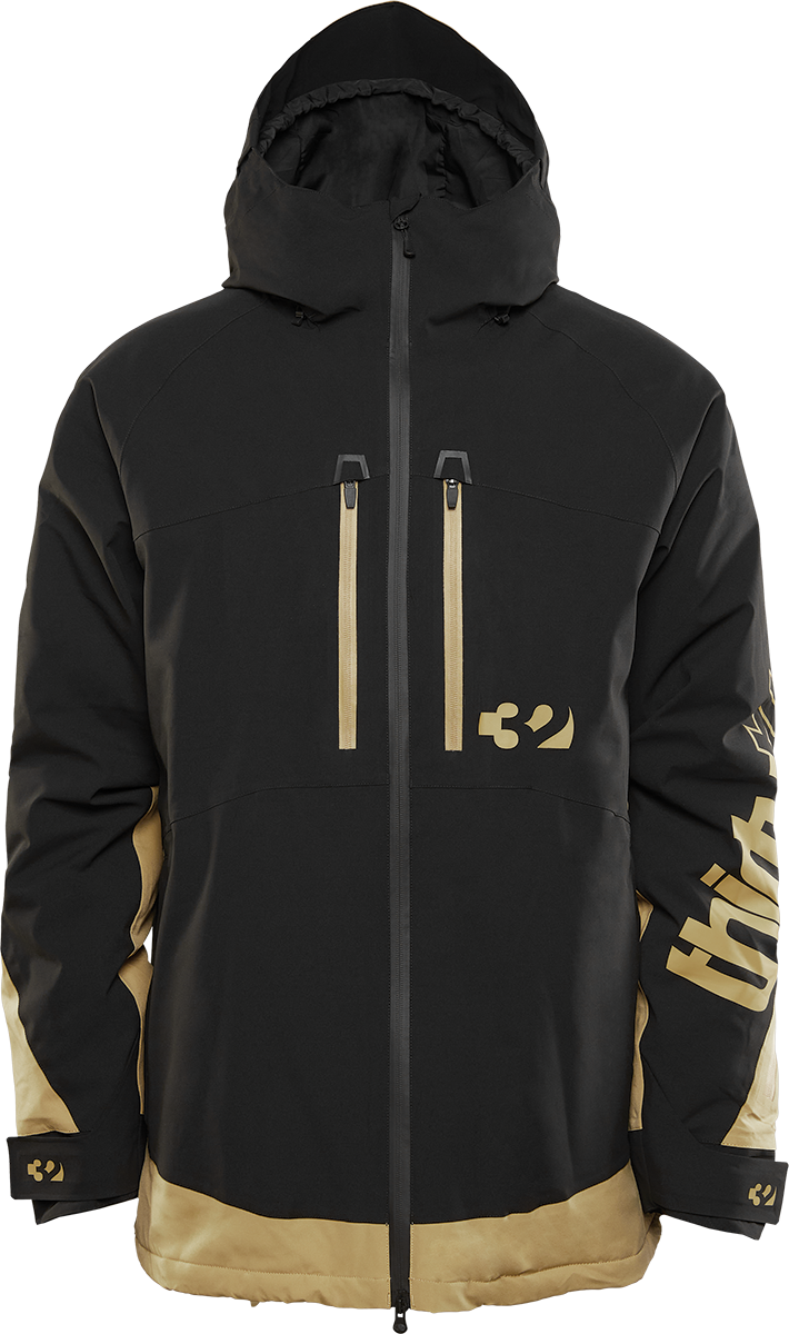 Lashed Insulated Jacket - Black / Tan