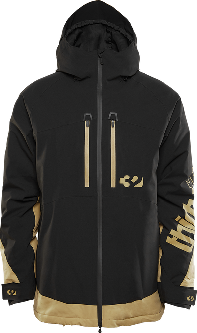 Lashed Insulated Jacket - Black / Tan