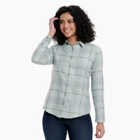 Womens Kamila Flannel - Mineral Blue