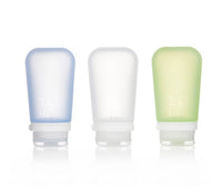 GoToob+ 3-Pack Refillable Silicone Travel Bottles: Ocean / Large