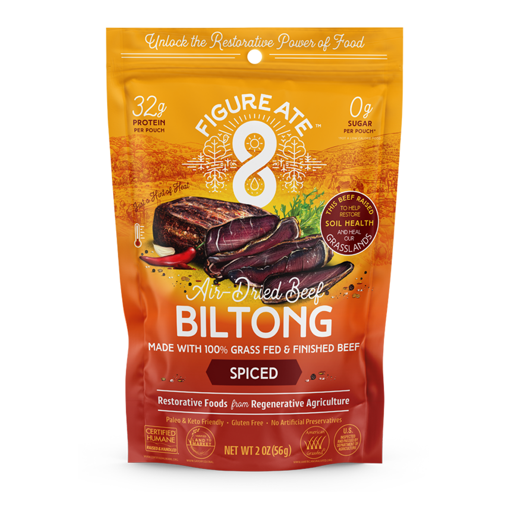 Figure Ate Regeneratively-Sourced Beef Biltong: Spiced
