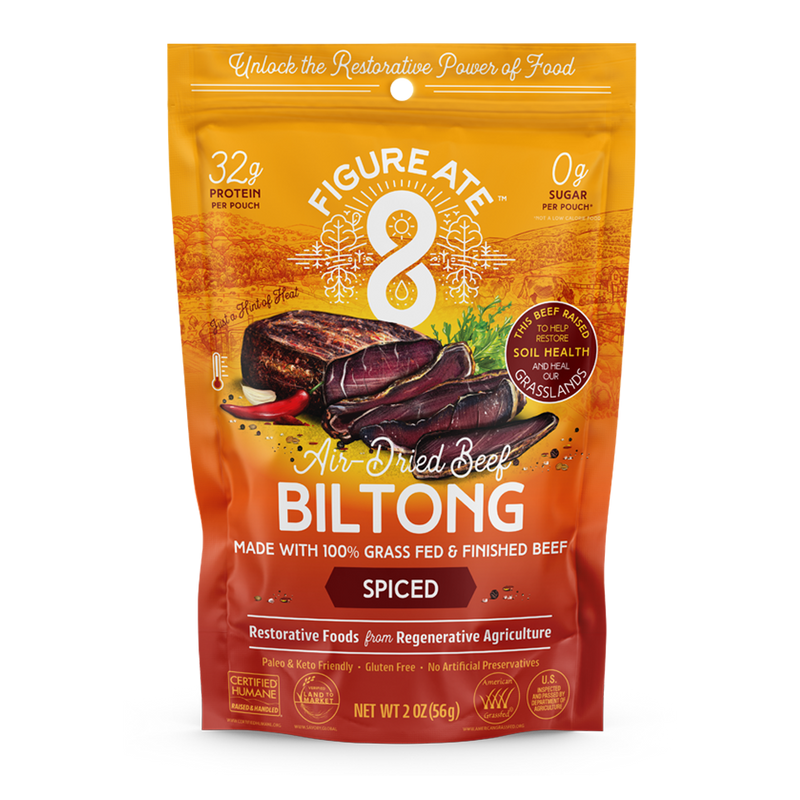 Figure Ate Regeneratively-Sourced Beef Biltong: Spiced