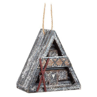 Winter A-Frame Ornament-2 Assorted-4"H