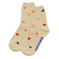 Baggu Crew Sock - Hearts
