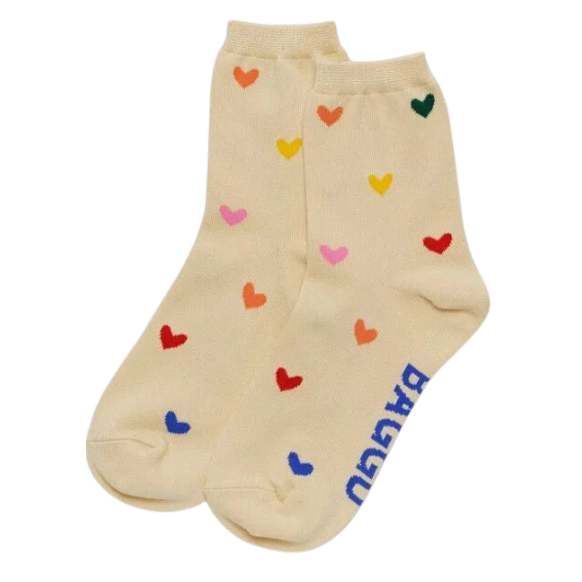 Baggu Crew Sock - Hearts