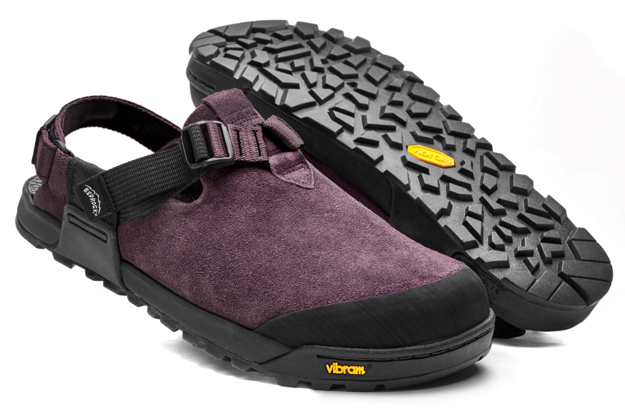 Bedrock Sandals Mountain Clog (Suede) - Deep Plum