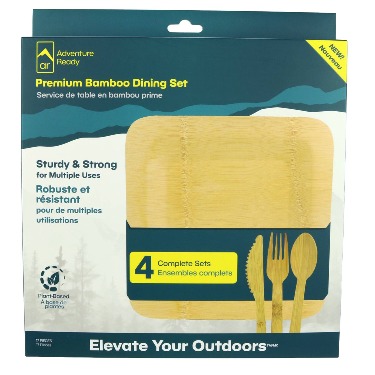 Adventrue Ready Bamboo Dining Set