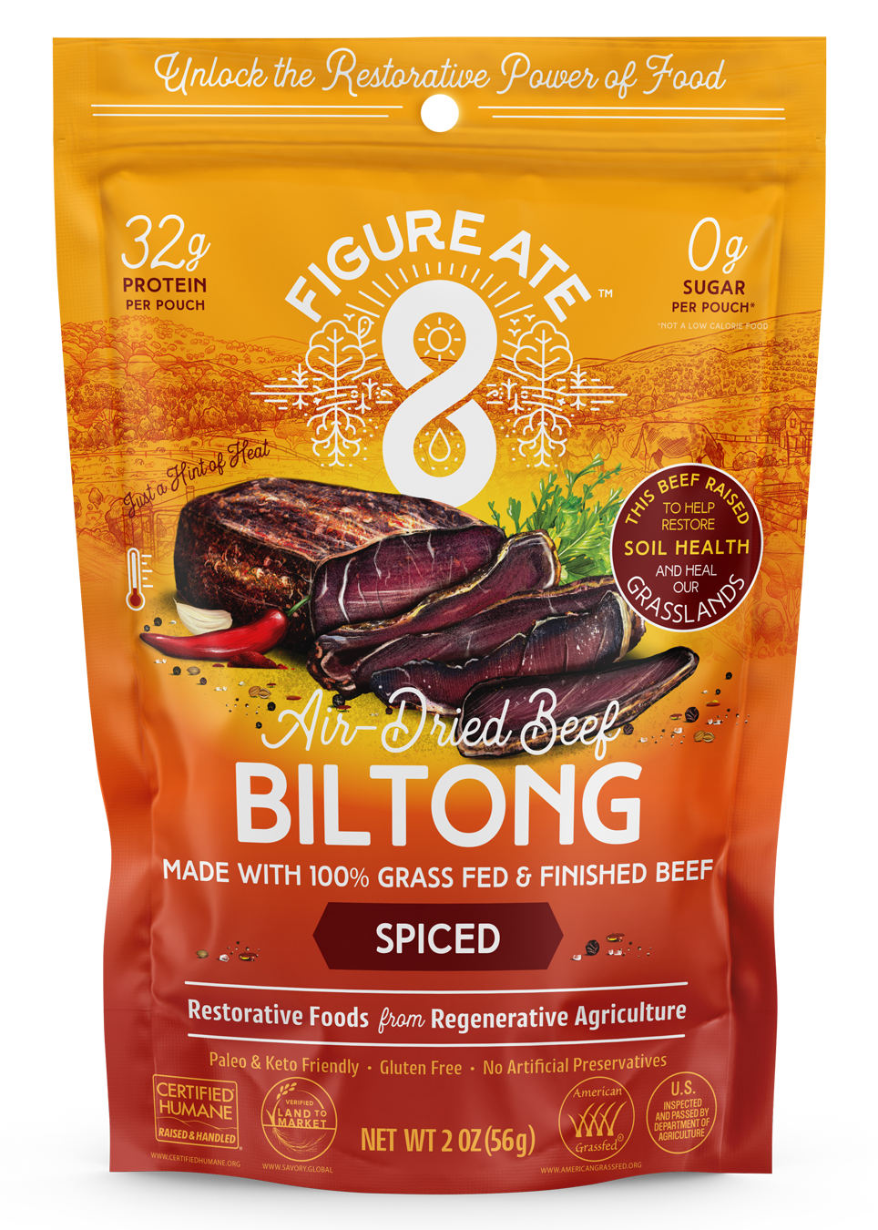 Regeneratively Sourced Beef Biltong Spiced