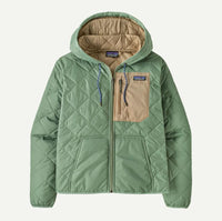 Patagonia Women's Diamond Quilted Bomber Hoody - Ellwood Green