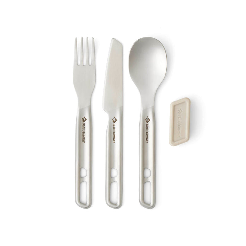 Detour Stainless Steel Cutlery Set 3 Piece - Stainless Steel Grey